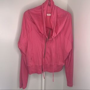 Sandwich Pink Women’s Zip Up Lightweight Cotton Sweater